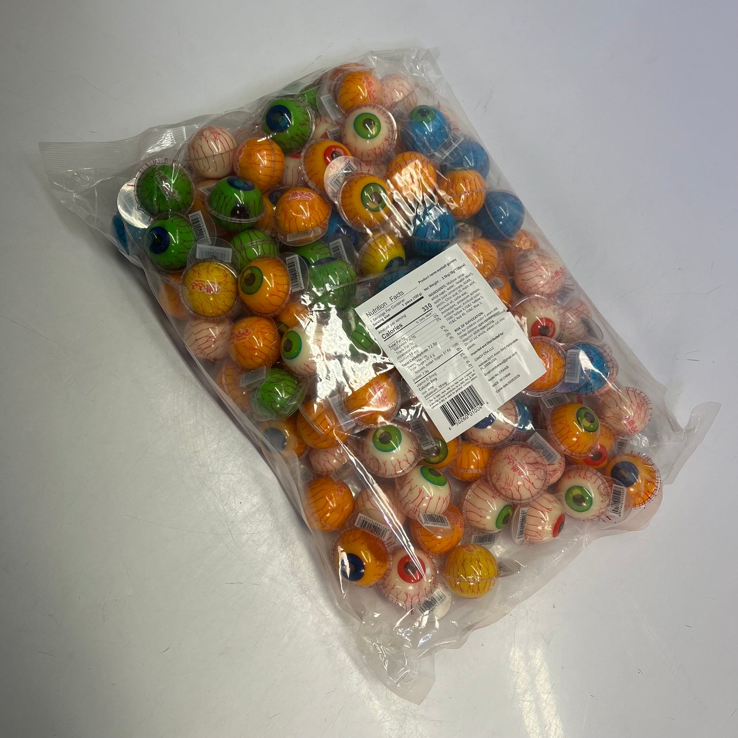 DEER DADA (5 LBS PACK) Eyeball Gummy Candy W/ Surprise Filling BB 05/26