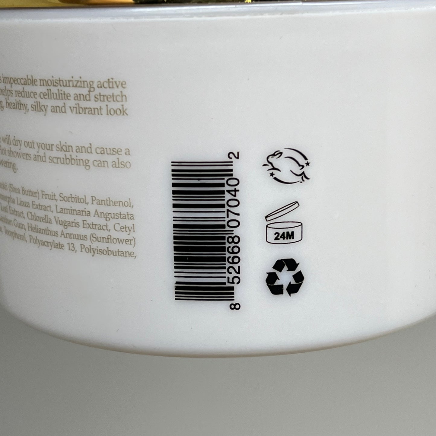 ZA@ L'CORE Gourmet Body Butter Cellulite Control 8.4 oz BB 24 Months After Opening