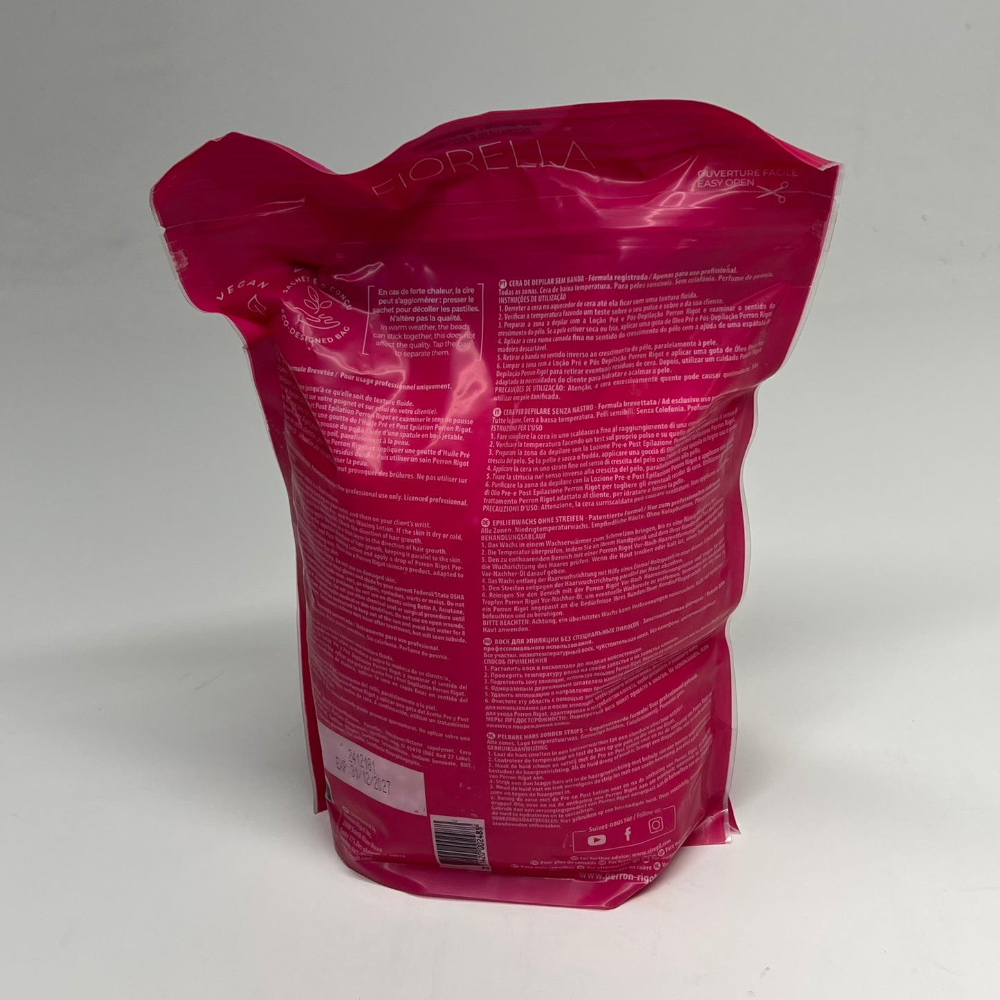 PERRON RIGOT Cireoil Fiorella Hard Wax Beads Peony Scent 800g Pink BB 12/27