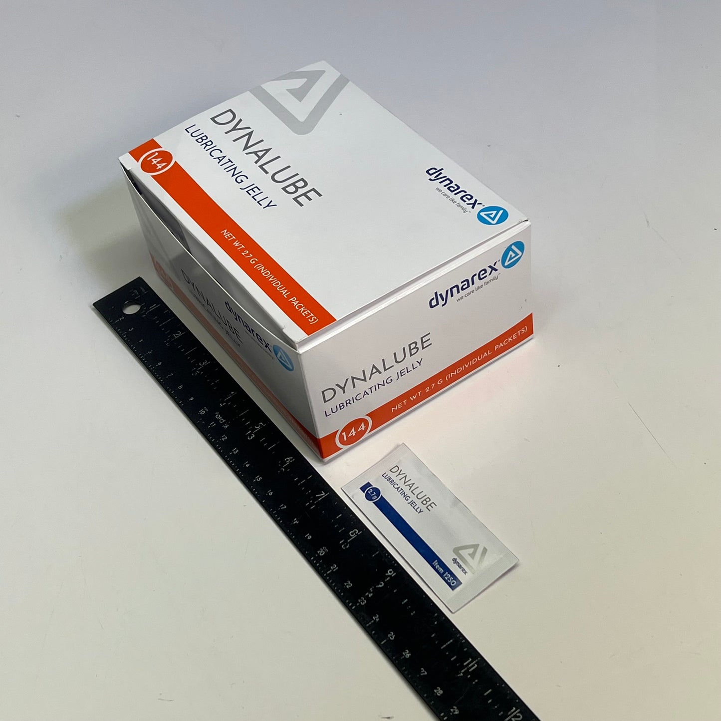 ZA@ DYNAREX (144 PACK) Sterile DynaLube Lubricating Jelly 2.7g Clear 1250 BB 06/30 C
