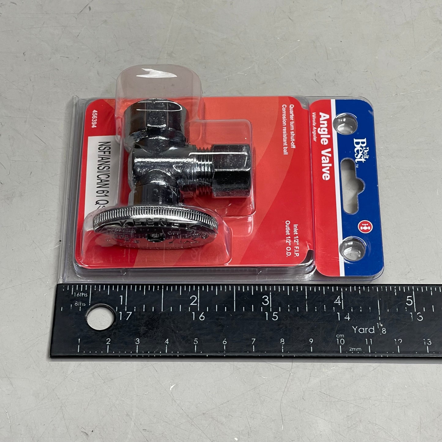 DO IT BEST (6 PACK) Quarter Turn Angle Valve 1/2" FIP x 1/2" OD 456394 DIB51-1PCLF