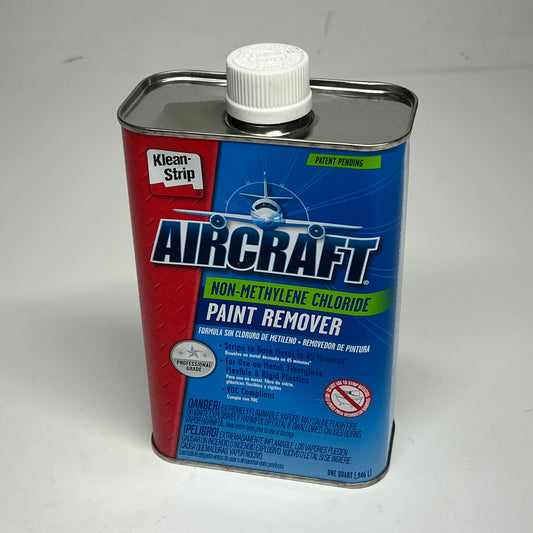 ZA@ KLEAN STRIP Aircraft Non-methylene Chloride Paint Remover 1 Quart C1322