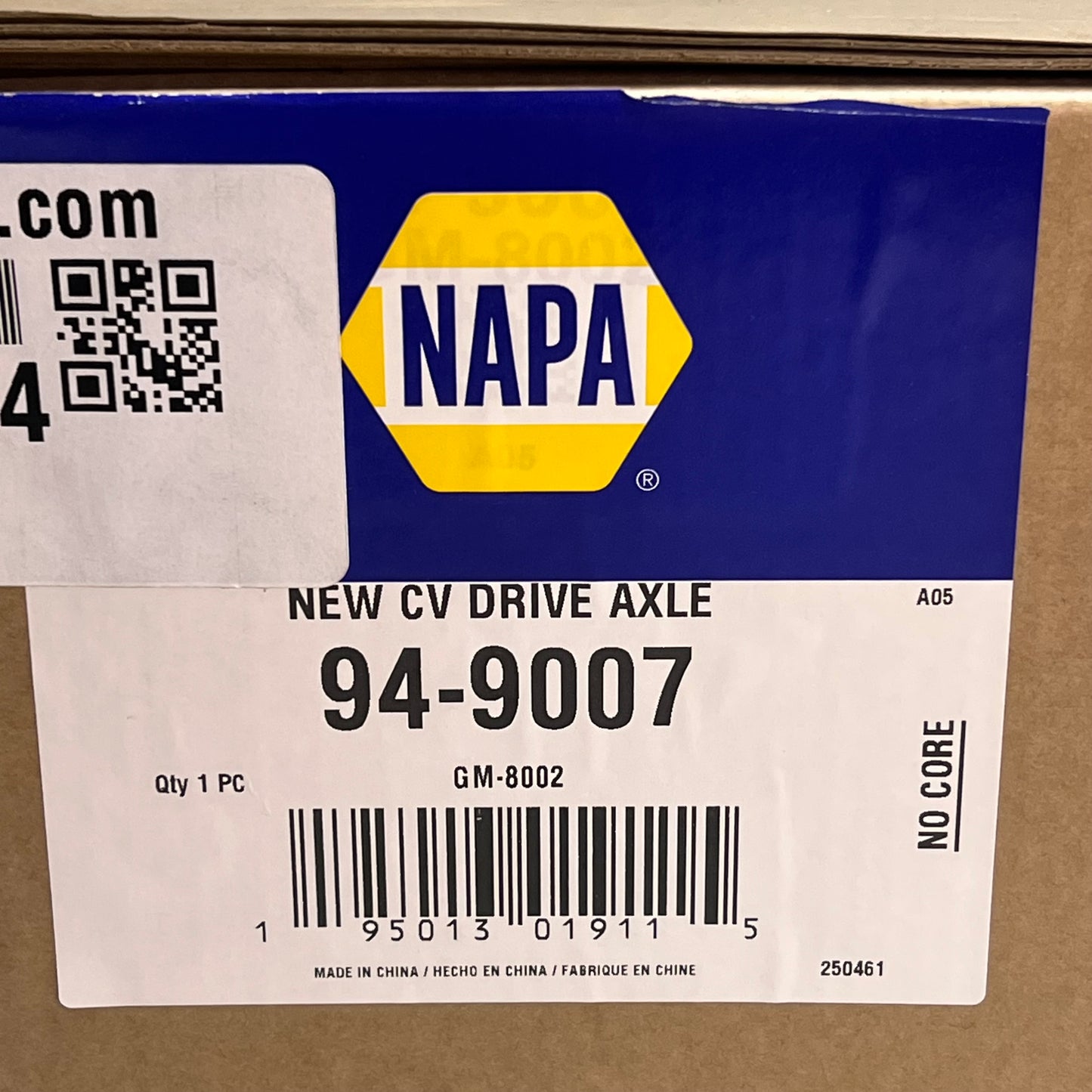 NAPA Steel Shaft CV Drive Axle For Chevrolet & GMC Vehicles 94-9007