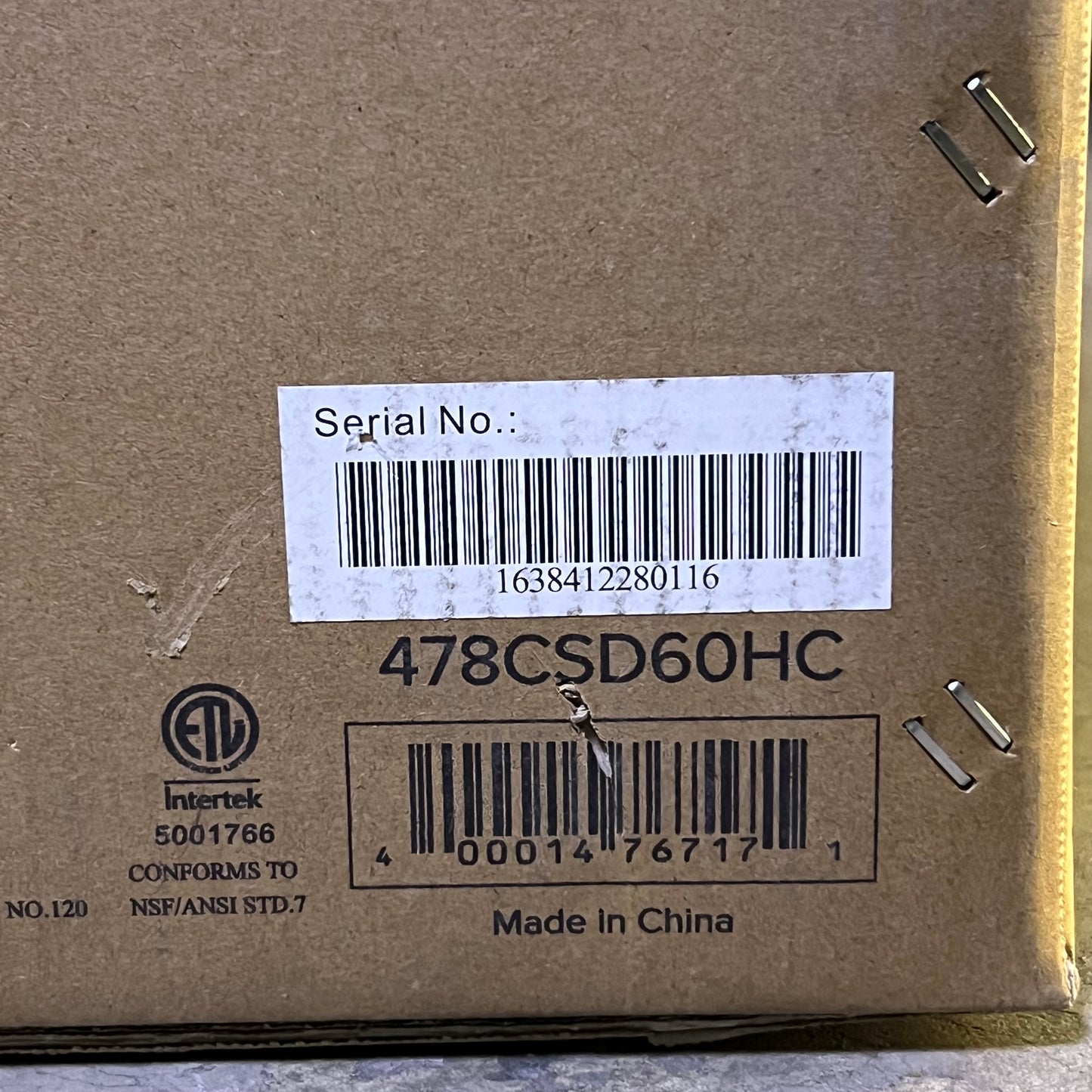 EMPEROR'S SELECT CSD-60 Countertop Refrigerated Sushi Display Case 115V 1/6HP Sz 60"W x 2 3/4 cu. ft. 478CSD60HC