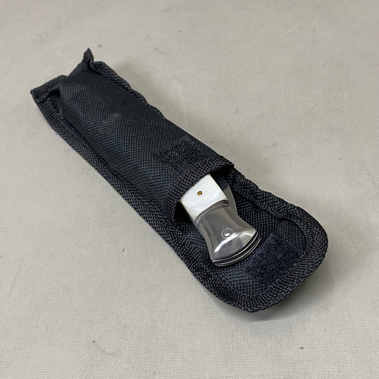 ZA@ ARMED FORCE TACTICAL Handcrafted OTF Pocket Knife  4" Blade 9" Overall Length White ST-6CWP