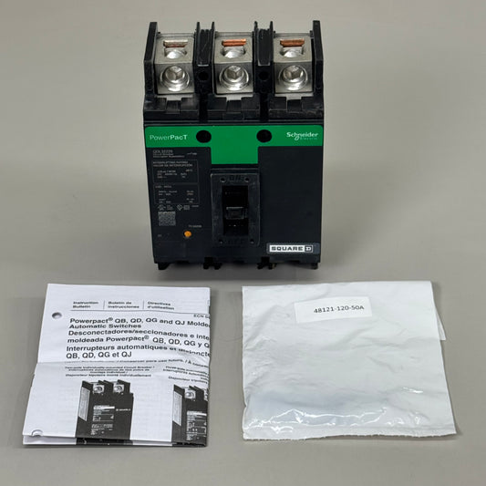 SQUARE D 3 Pole Circuit Breaker 225 A 240V Molded Case Thermal Magnetic QDL32225