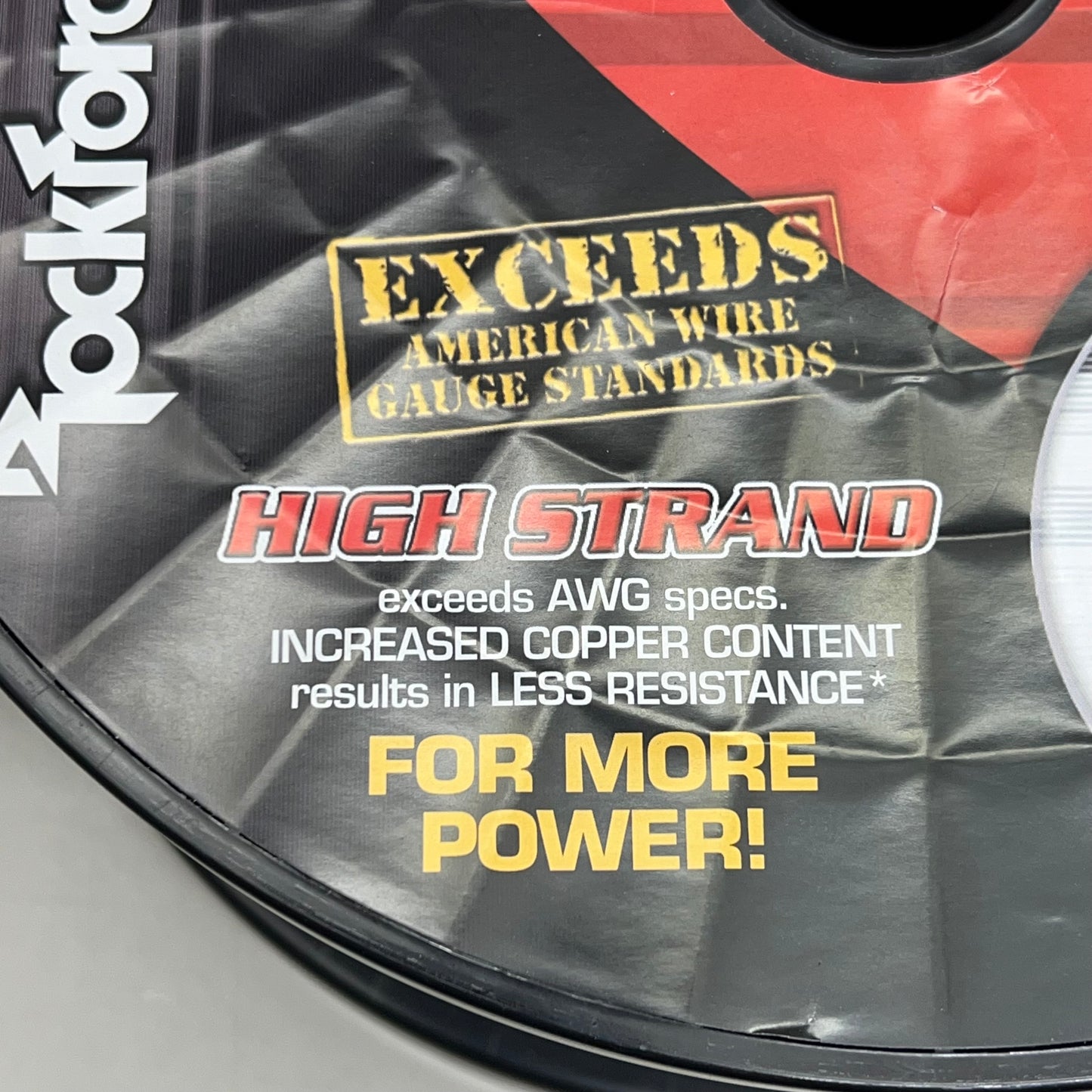 ROCKFOSGATE Power Wire 4 AWG Max Performance w/ More Copper Content 100' RFW4B