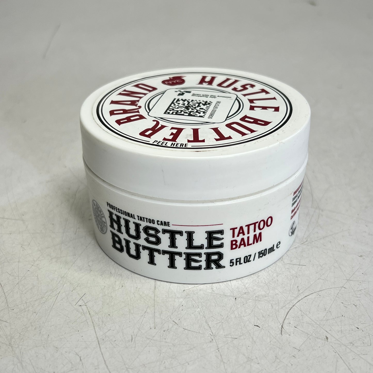 HUSTLE BUTTER  Deluxe Tattoo Balm for New & Existing Tattoos 5 fl oz White