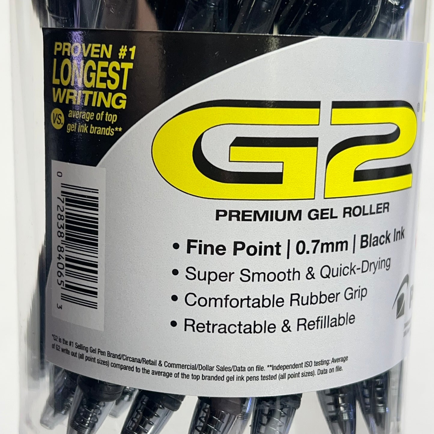 PILOT (36 PACK) Retractable Gel Pens Fine Point  0.7 mm Black 9698420