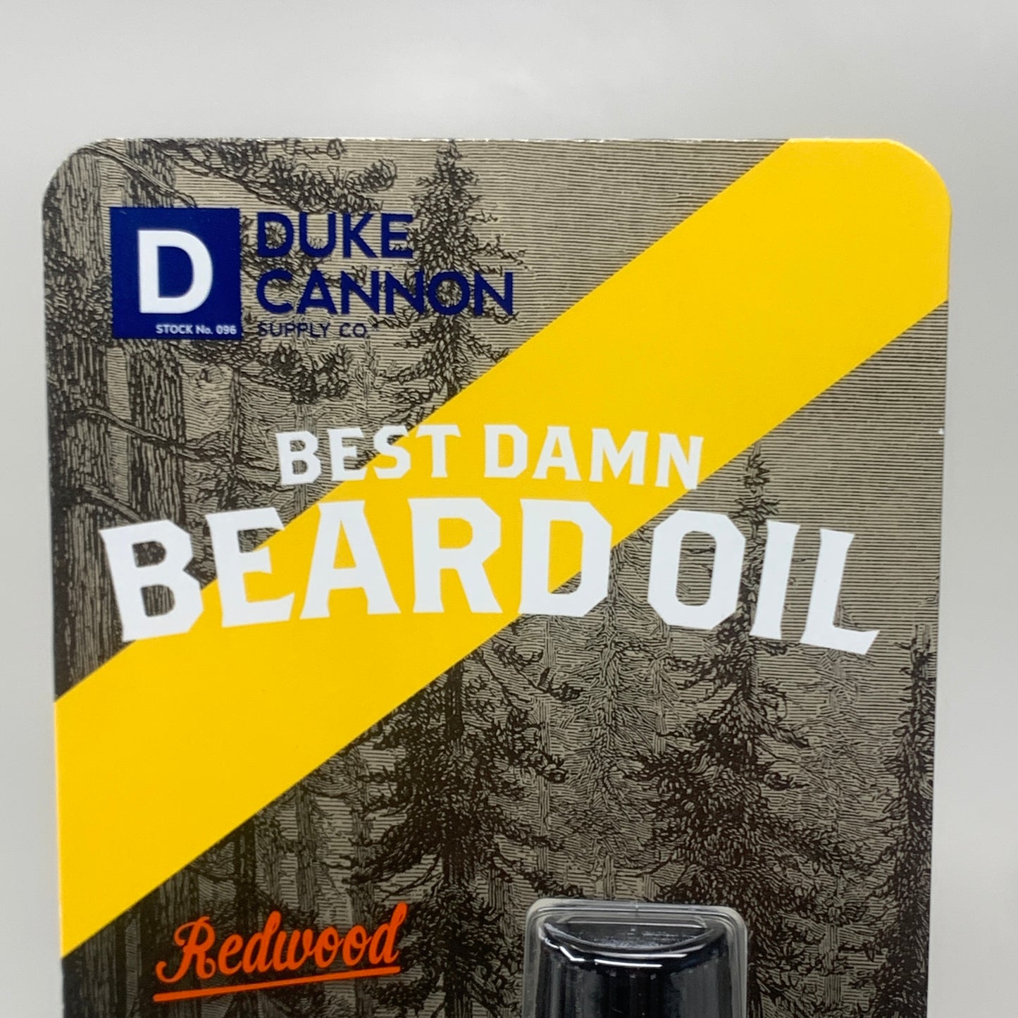 DUKE CANNON (3 PACK) Best Damn Beard Oil Natural Ingredients Redwood Scent 0.5oz