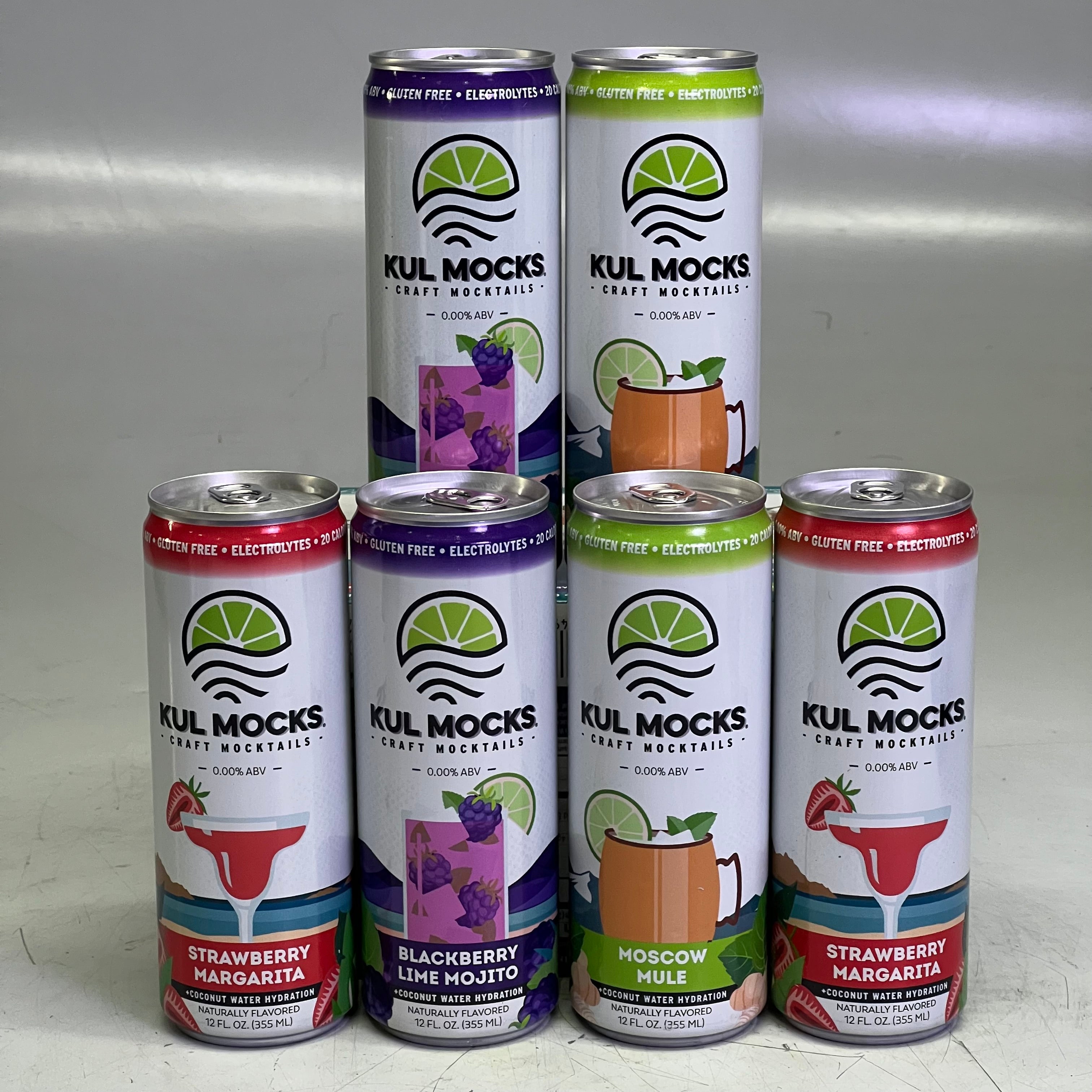 KUL MOCKS (24 PACK) Non-Alcoholic Cocktail Mixers, Variety Party