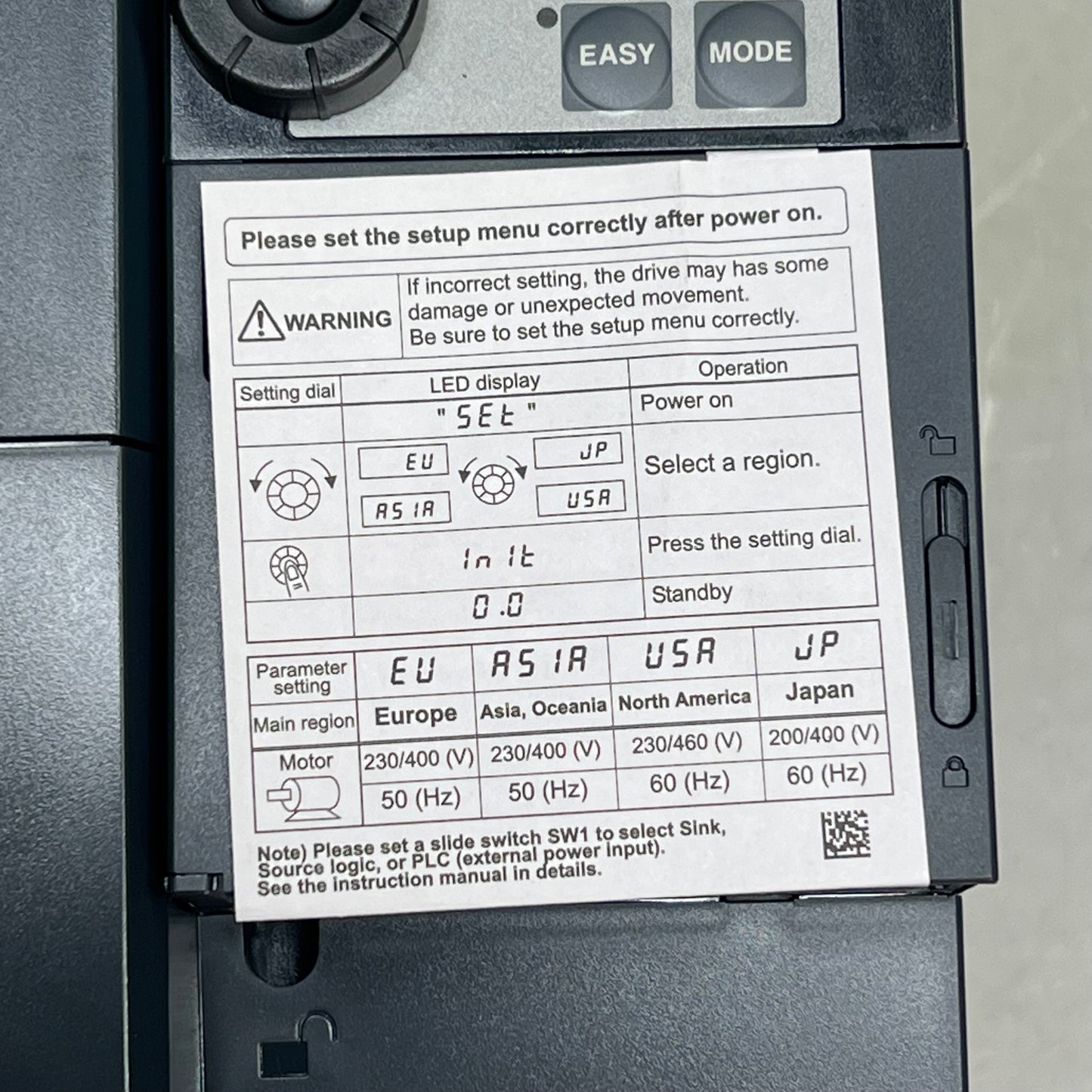 TOSHIBA Low Volt Adjustable Speed Drive S Series 230 Volt 10 HP VFS15-2075P|M-W1