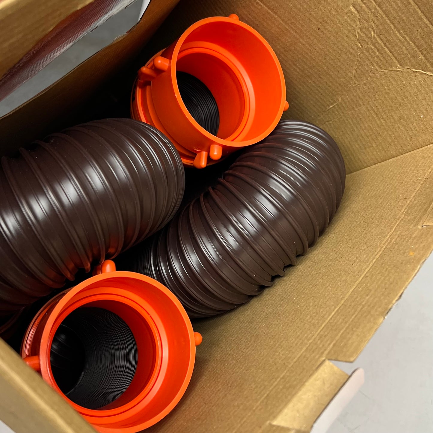 CAMCO Rhino Flex Rv Sewer Hose Kit 360 Degree Swivel Fittings 20' Black 39741