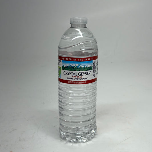 ZA@ CRYSTAL GEYSER (96 Bottles) Alpine Spring Water 16.9 fl oz. Bottles BB 04/28
