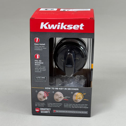 KWIKSET Smart Key Security Deadbolt Keyway 1 Grade K4 Venetian Bronze 99800-122