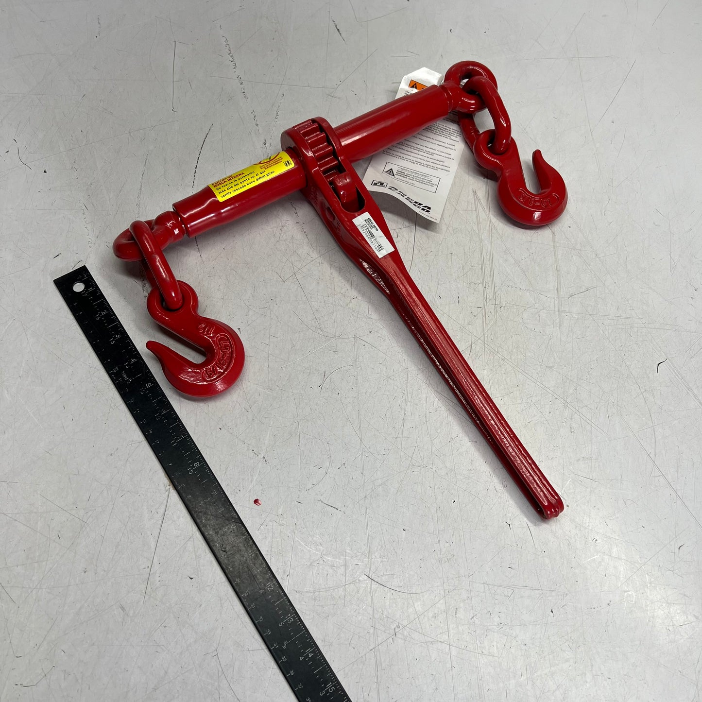 ZA@ ANCRA Heavy Duty Ratchet Load Binder  5/16" - 6,000lbs  Red 45943-20HD