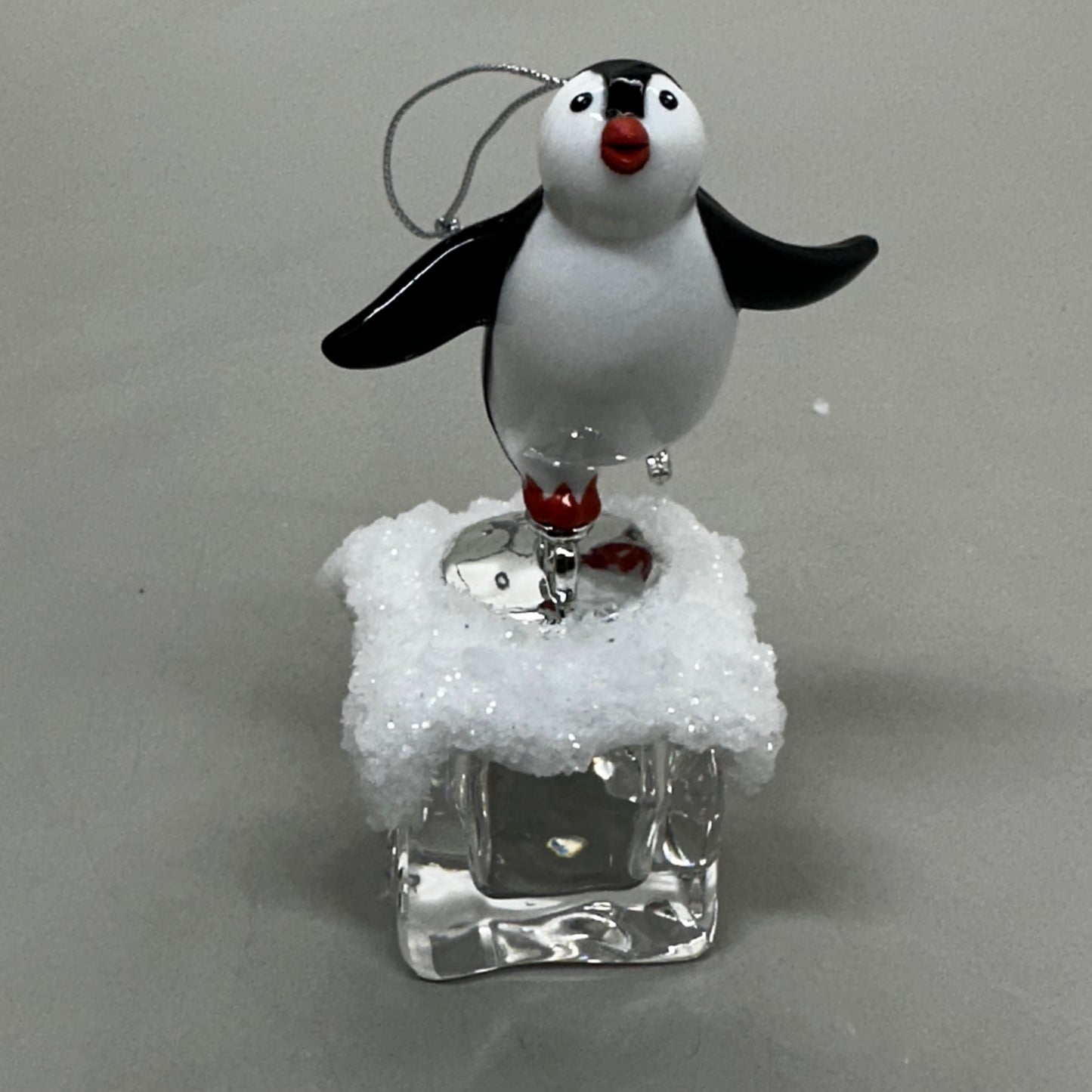 KURT S. ADLER Penguin On Ice Skater Christmas Ornament 4.25" T2458