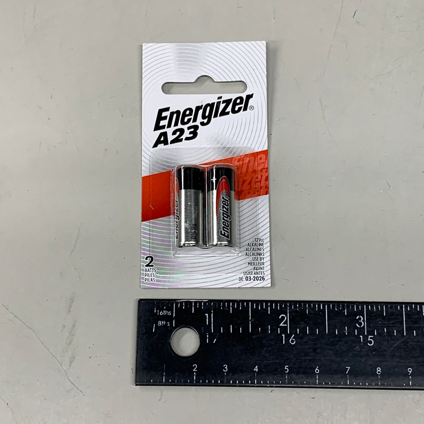 ENERGIZER (6 PACK, 12 Total Batteries) A23 12 Volt Miniature Alkaline Battery 0201126