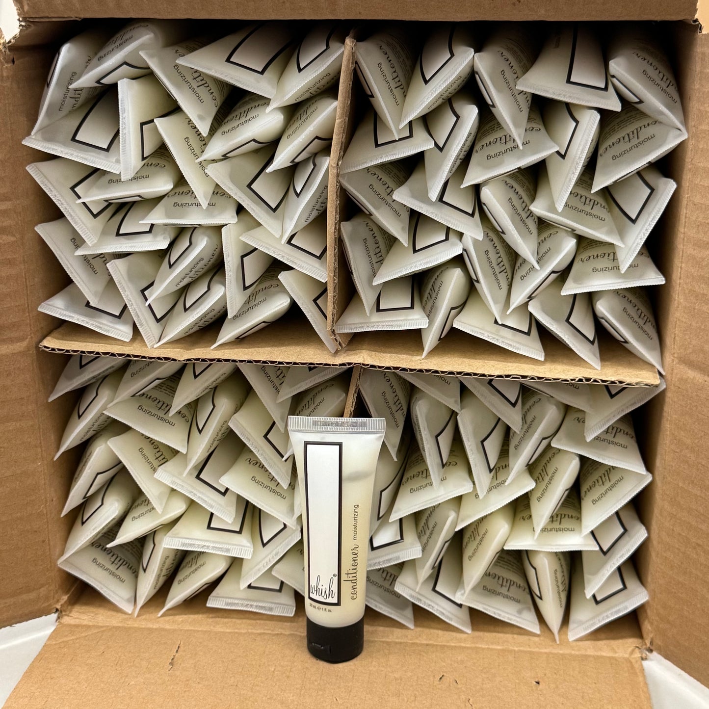 WHISH (100 Pack) Moisturizing Hair Conditioner Travel Size 1 fl oz WHSH30-152