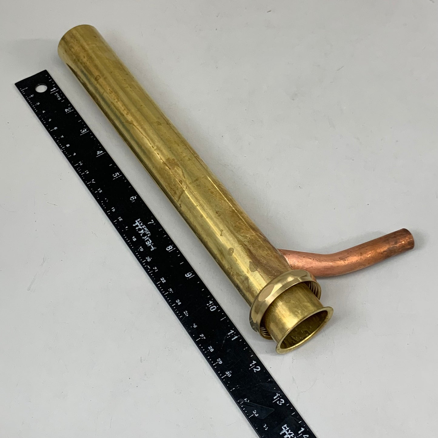 DEARBORN Dishwasher Tailpiece W/ Brass Nut 1 1/2" Sweat Branch Brass 813B-3