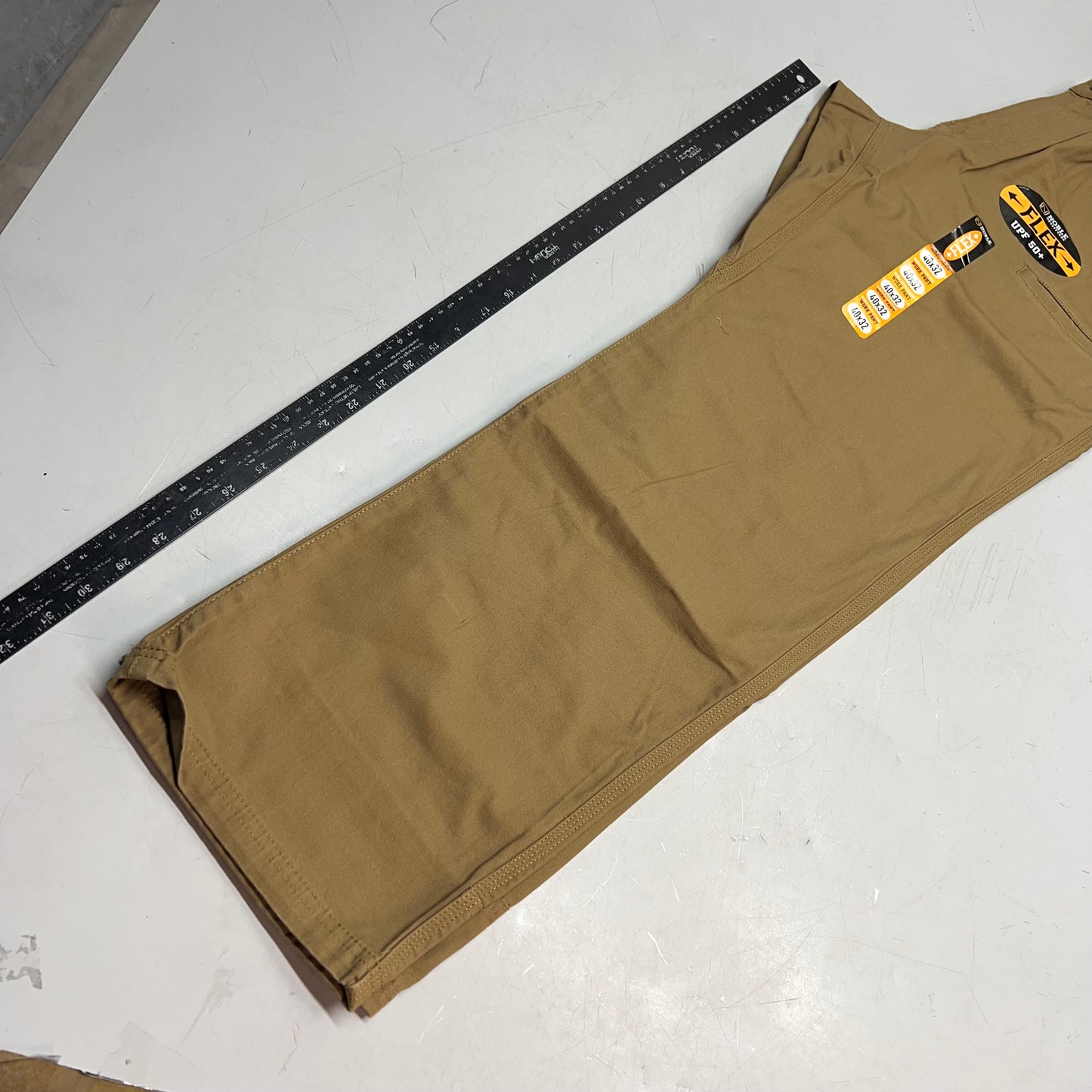 NOBLE OUTFITTERS Canvas Double Front Work Pant Men's Sz 40x32 Coyote 18452