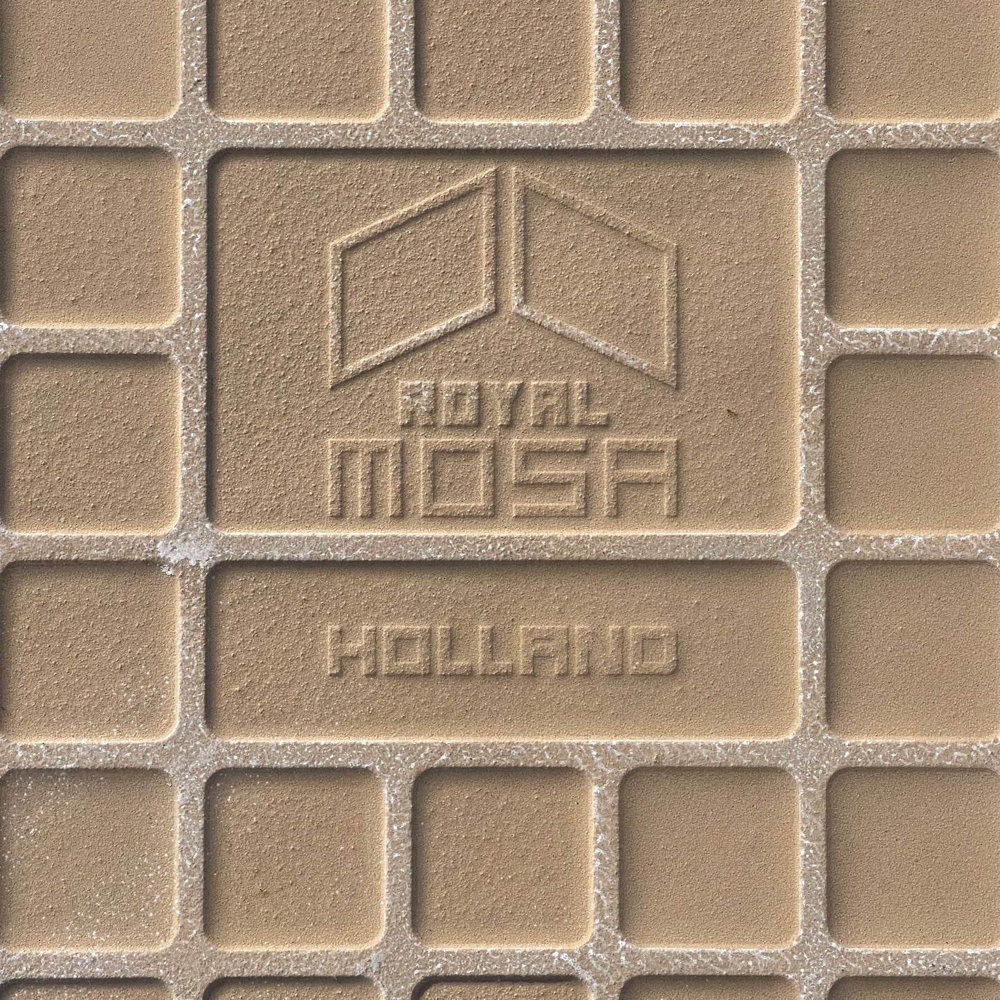 Z@ ROYAL MOSA Textured Porcelain Floor Tiles, White 23.5”x23.5” MADE IN NETHERLANDS (New, 18 Whole)