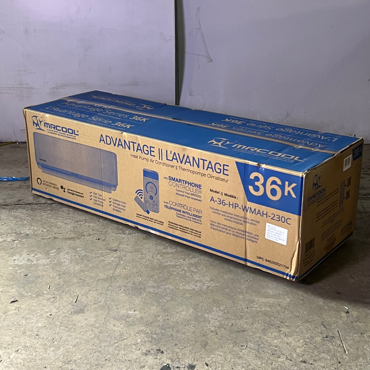 MRCOOL Heat Pump Air Conditioner 36000 BTU White A36HPWMAH230C (New Other, Aesthetic Damage)