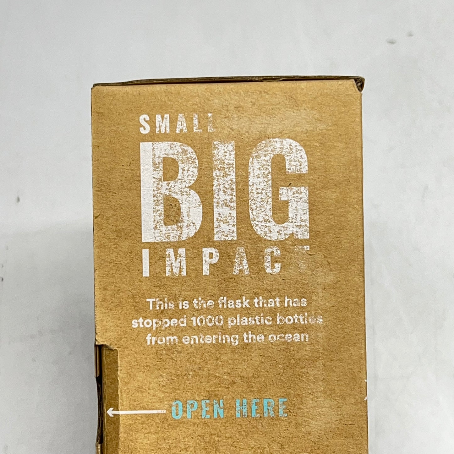 ZA@ OCEAN BOTTLE  Insulated Brew Flask W/ Company Logo Engraved  350 ml - 12 oz Sky Blue