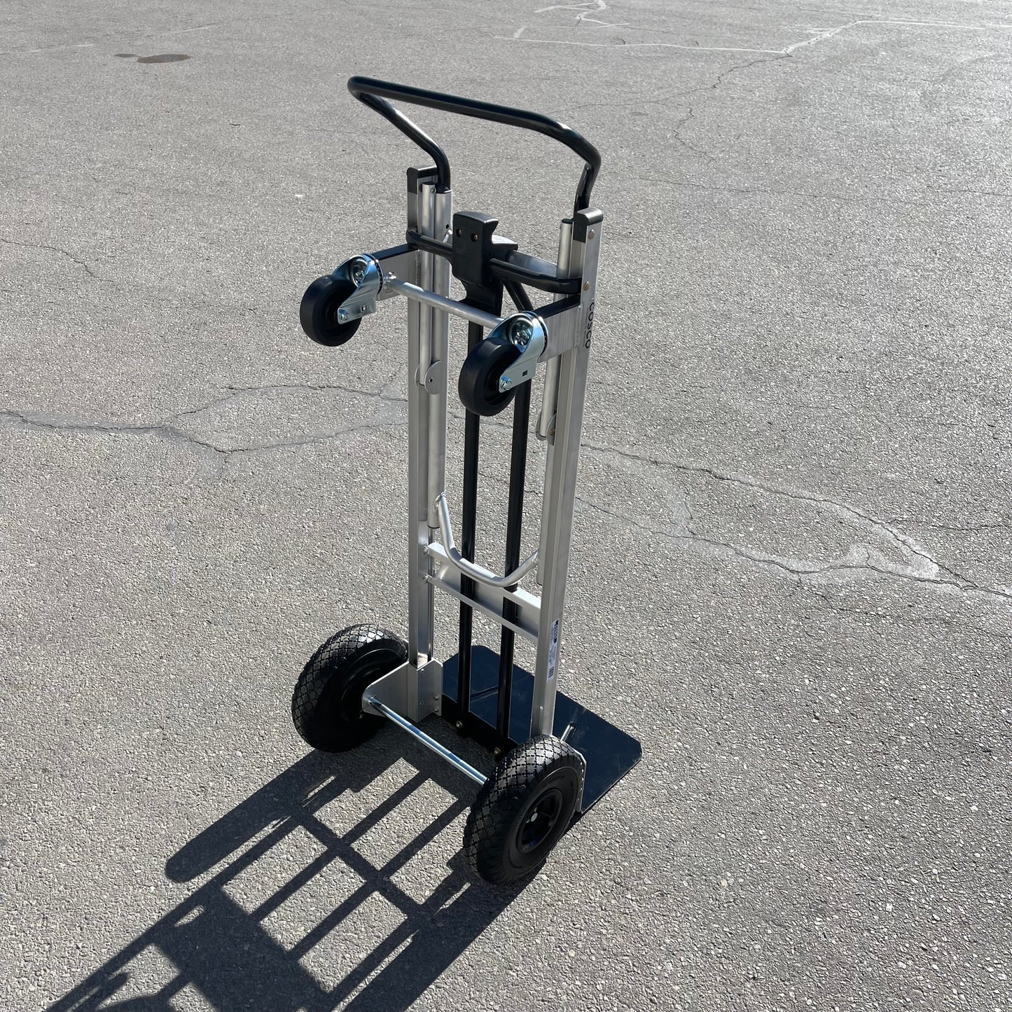 COSCO 2-In-1 Hybrid Handtruck Silver & Black 12204ASB1E