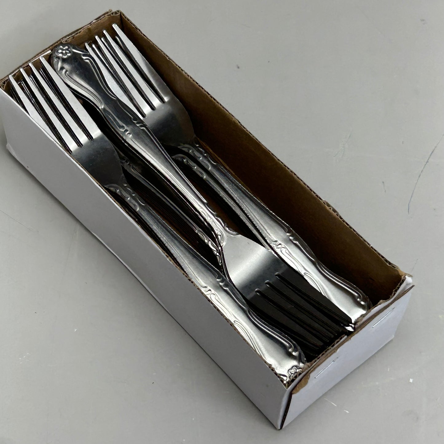 ABC (36 Pack) Stainless Steel Flora Stamped Fork Set New Other-Distressed Packaging  7" FLO-05