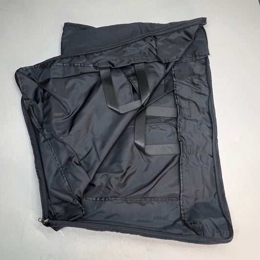 SEASON Zip Garment Bag W/ Handles, Pockets & Clear Name Slip 27"x20" Black