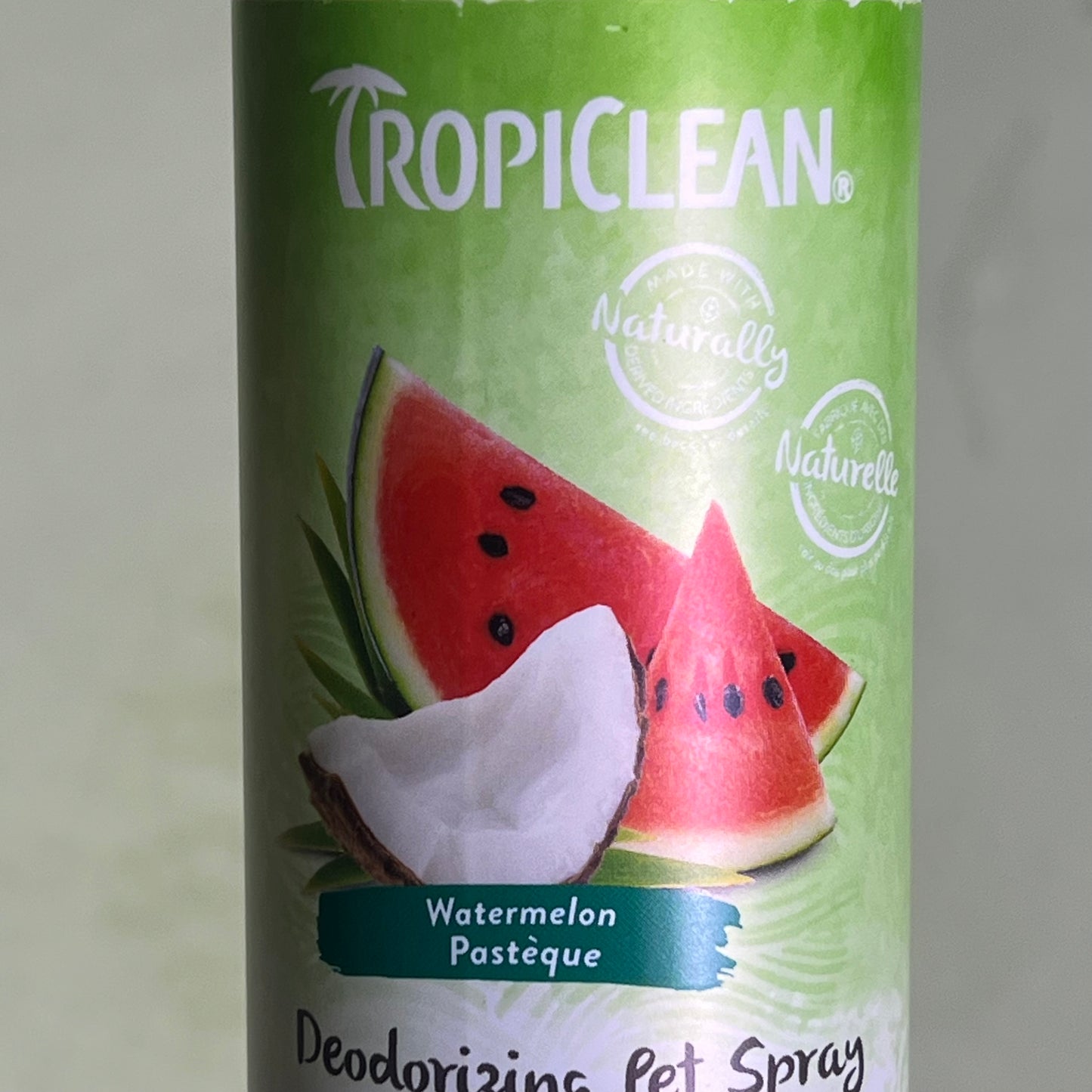 TROPICLEAN (2 PACK) Watermelon Deodorizing Spray Soothes & Conditions 8 fl oz