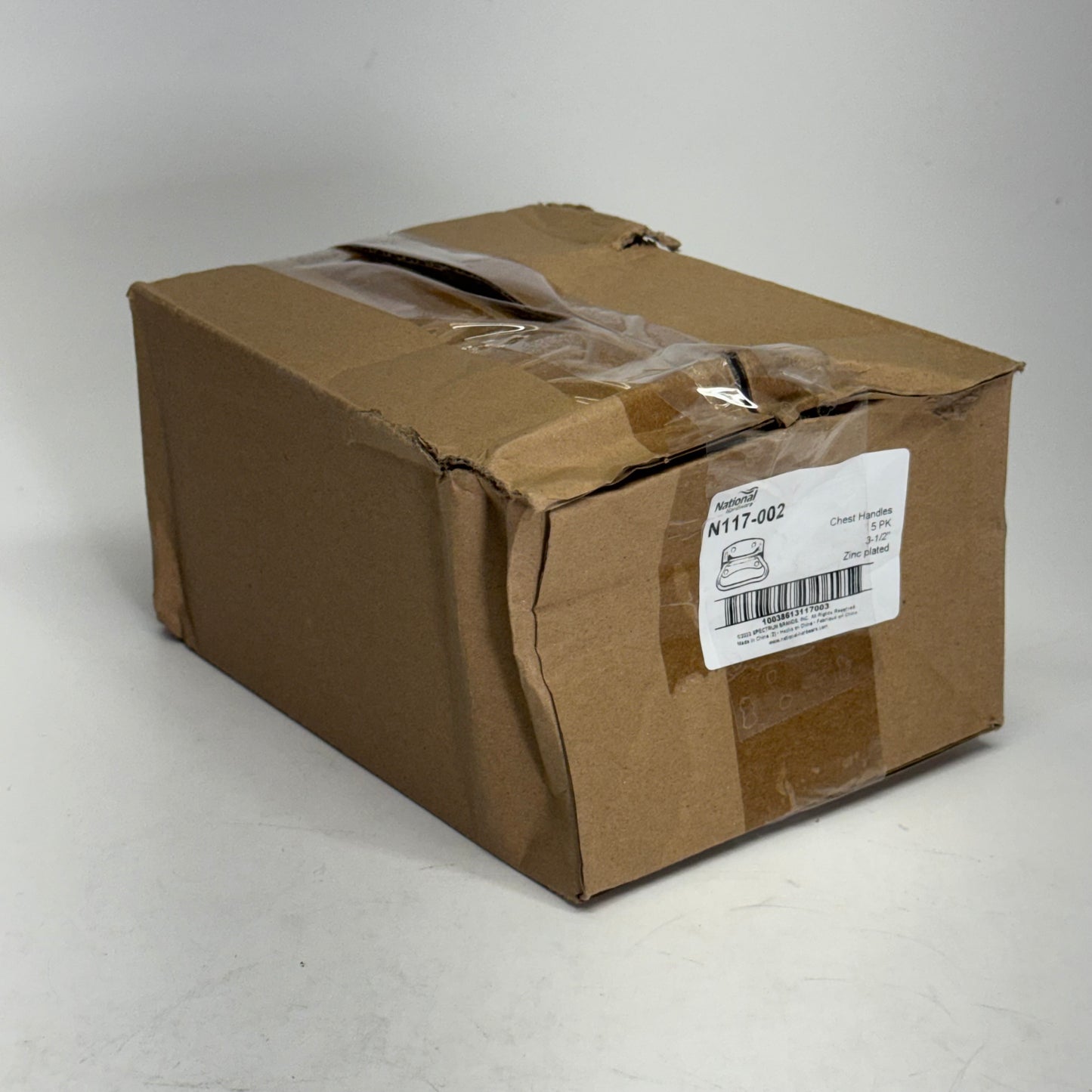 NATIONAL HARDWARE (5 PACK) Chest Handle Sz 3-1/2" Grey N117-002
