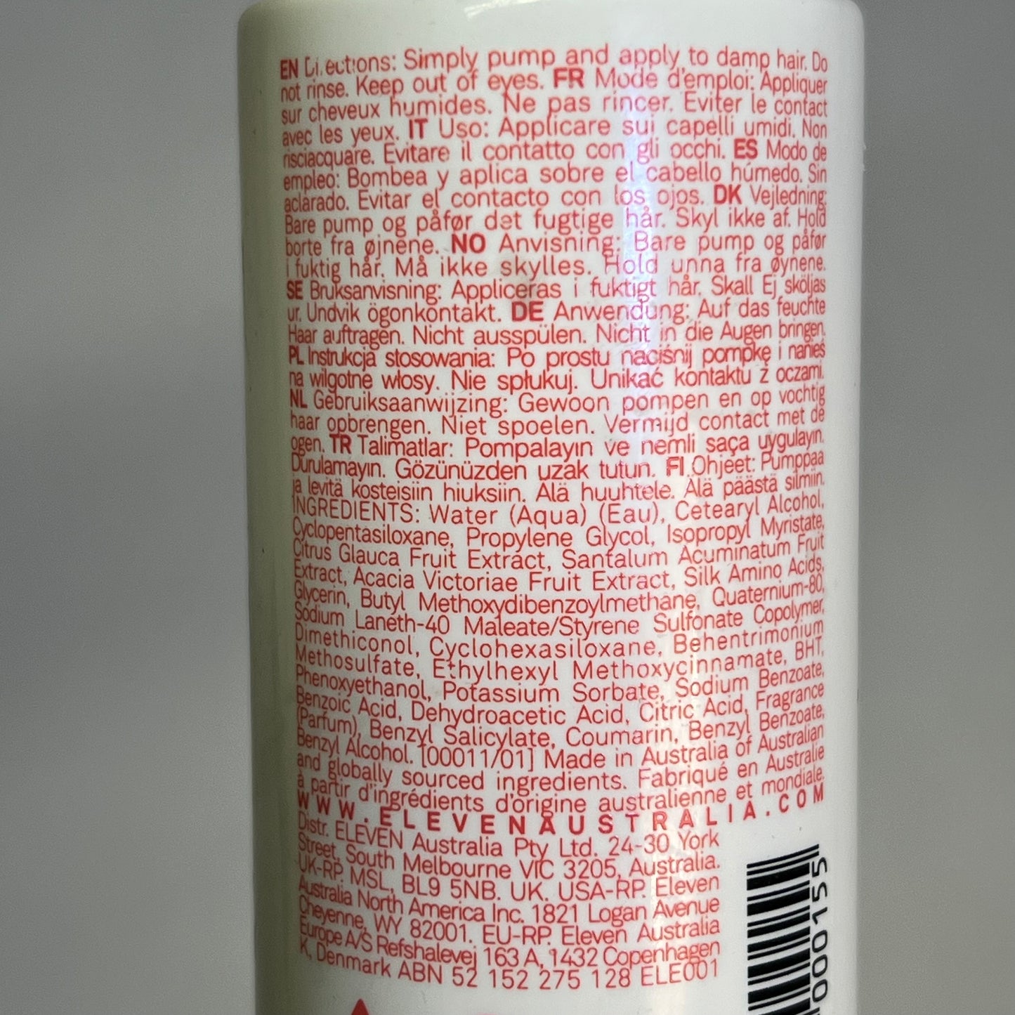 ELEVEN AUSTRALIA Miracle Hair Treatment Hydrates & Nourishes 4.2 fl oz