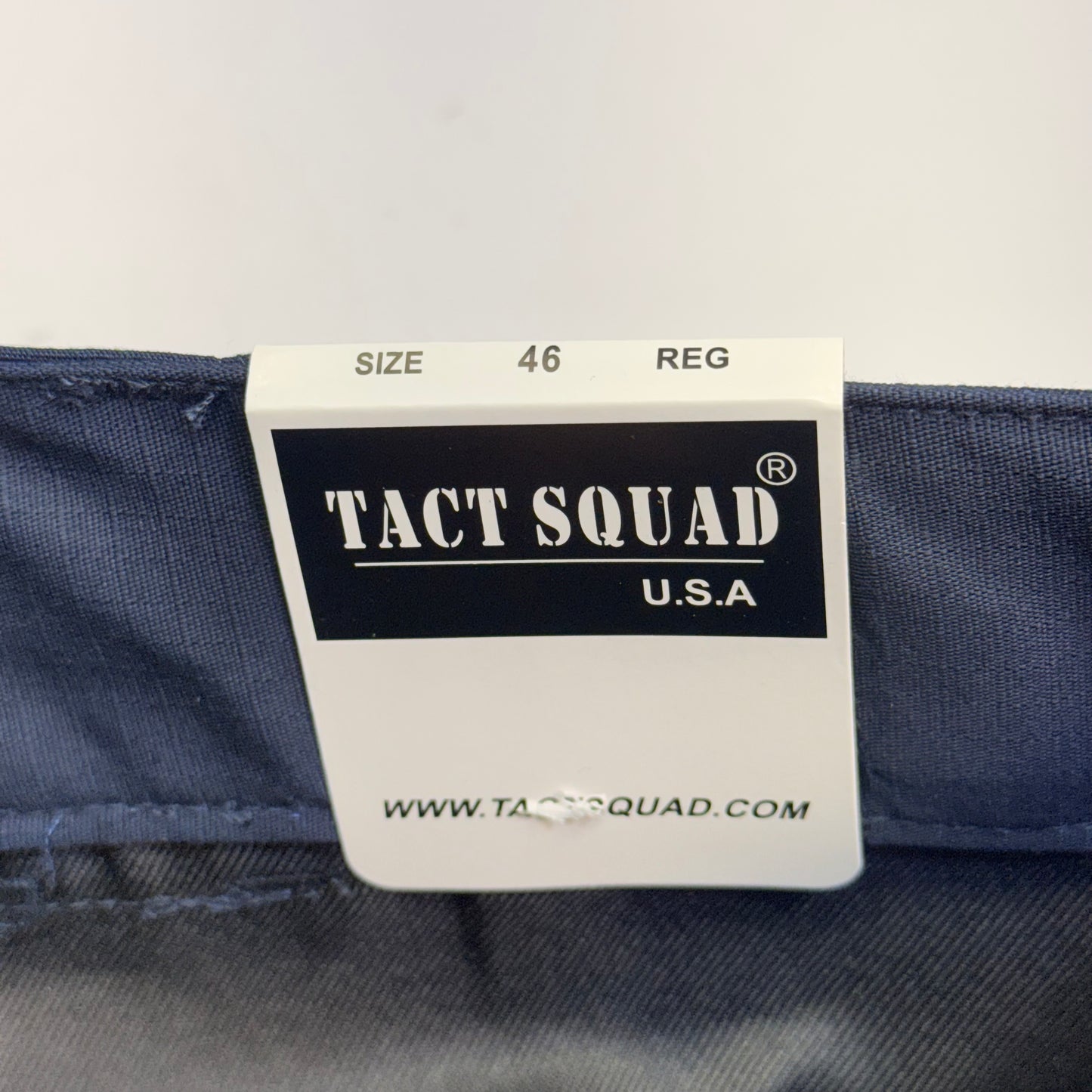 TACT SQUAD Tact Stretch Mini Ripstop Trouser Poly/Cotton Men's Sz 46 Dk Navy T7511