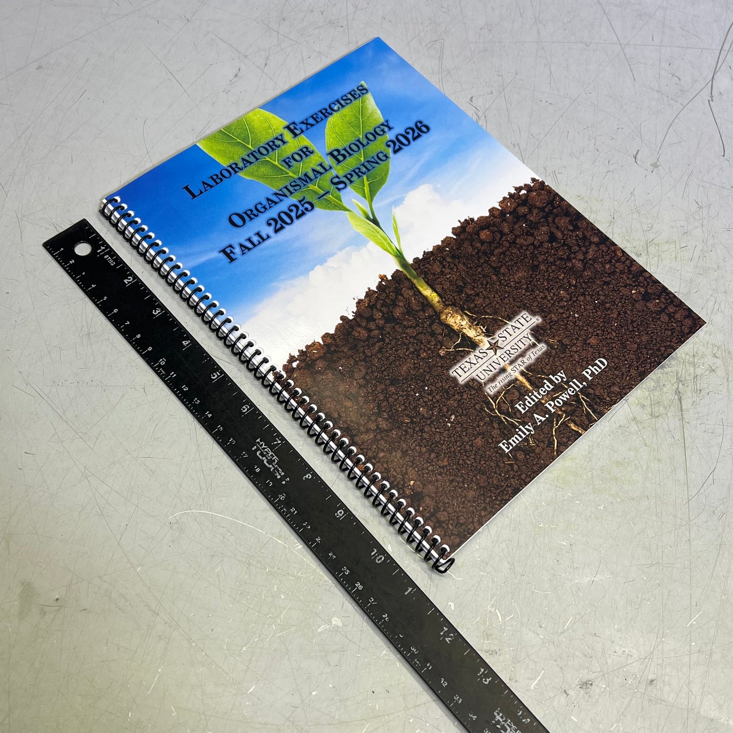 LABORATORY EXERCISES FOR ORGANISMAL BIOLOGY FALL 2025 SPRING 2026 Spiral Book