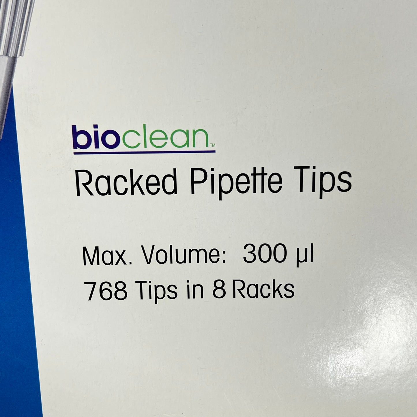 RAINN (8 PACK, 768 EACH) Bio Clean Racked Pipette Tips 300 µL Max Vol 17002933
