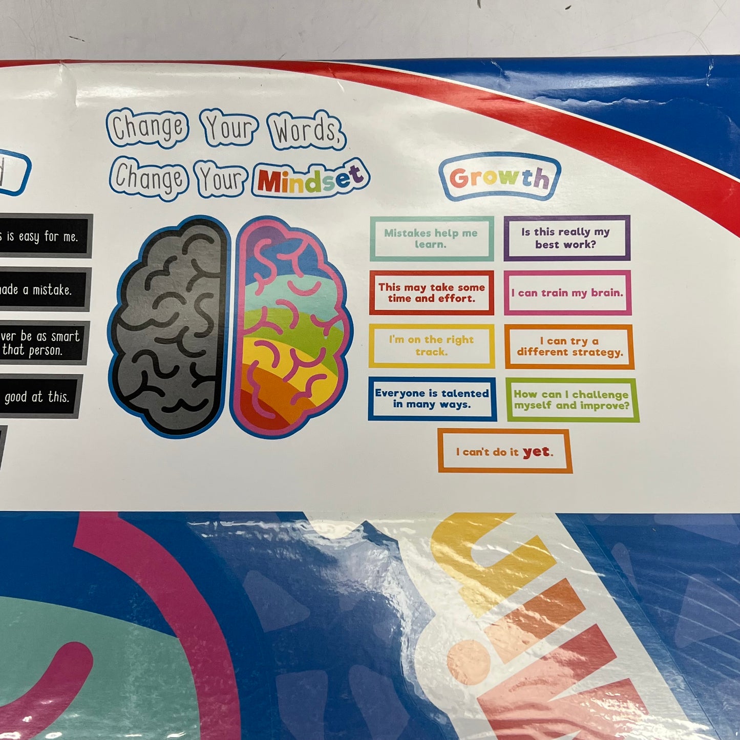 CARSON DELLOSA (2 PACK) Bulletin Board Set Posters Growth Mindset 29 Pieces