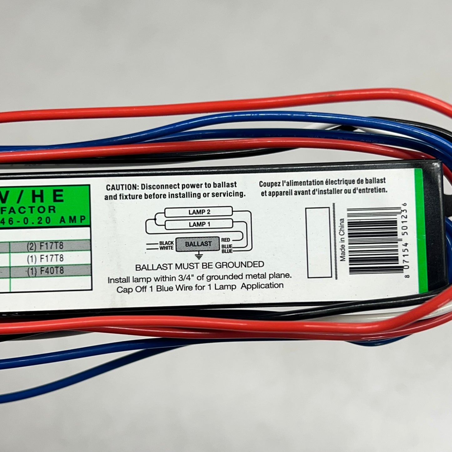 HALCO Prolume Fluorescent Lamp Ballast Instant Start Multi-Volt EP232IS/MV/HE