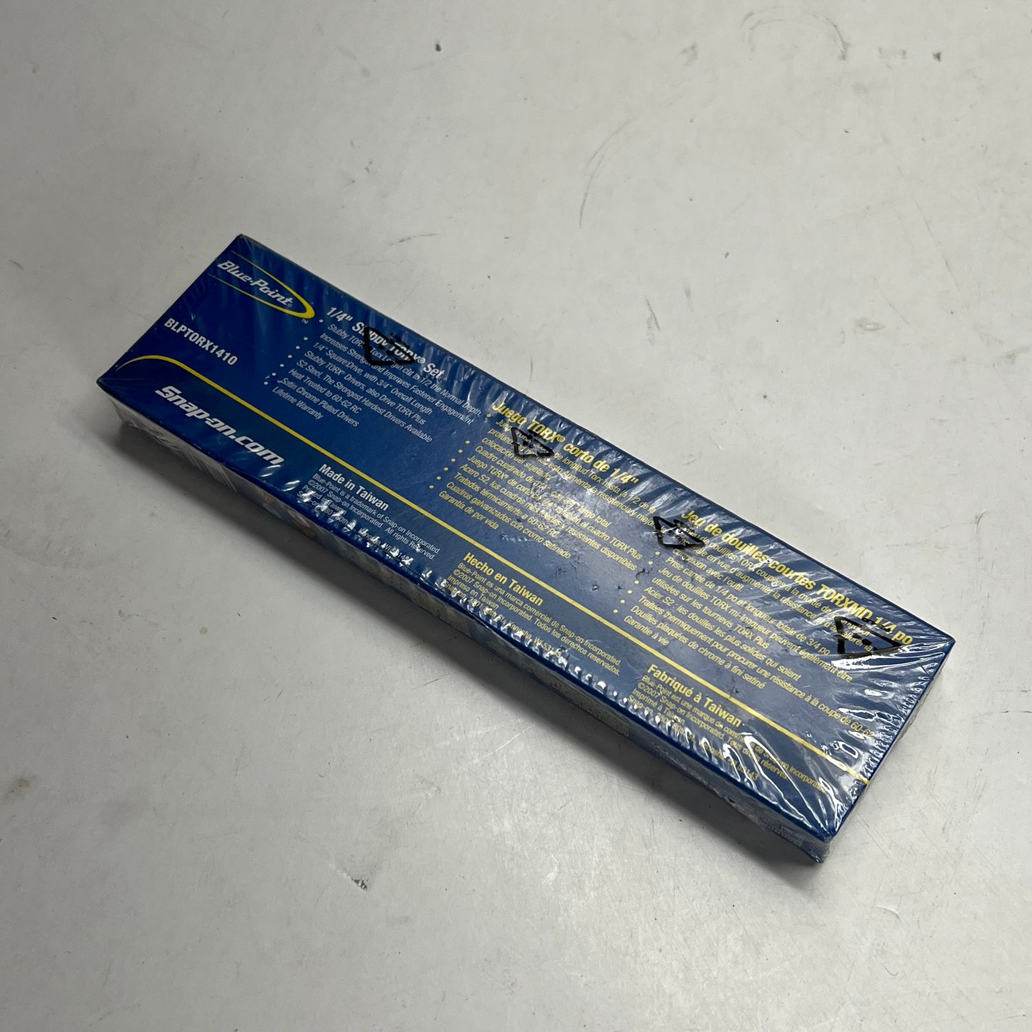 SNAP ON Blue Point Torx Stubby Bit Socket Set  10 Piece 1/4" Drive BLPTORX1410