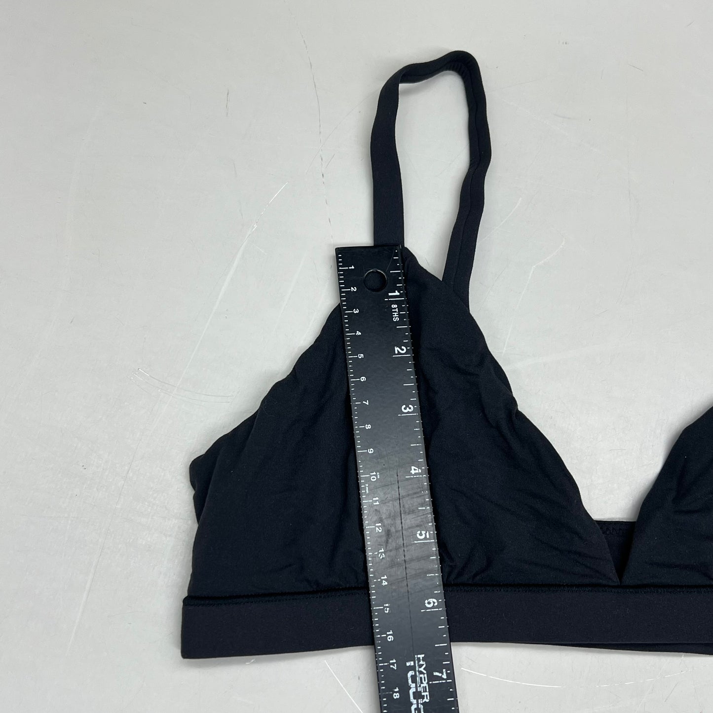 SKIMS Adjustable Triangle Bralette Fits Everybody Women's Sz L Onyx BR-TRI-2024