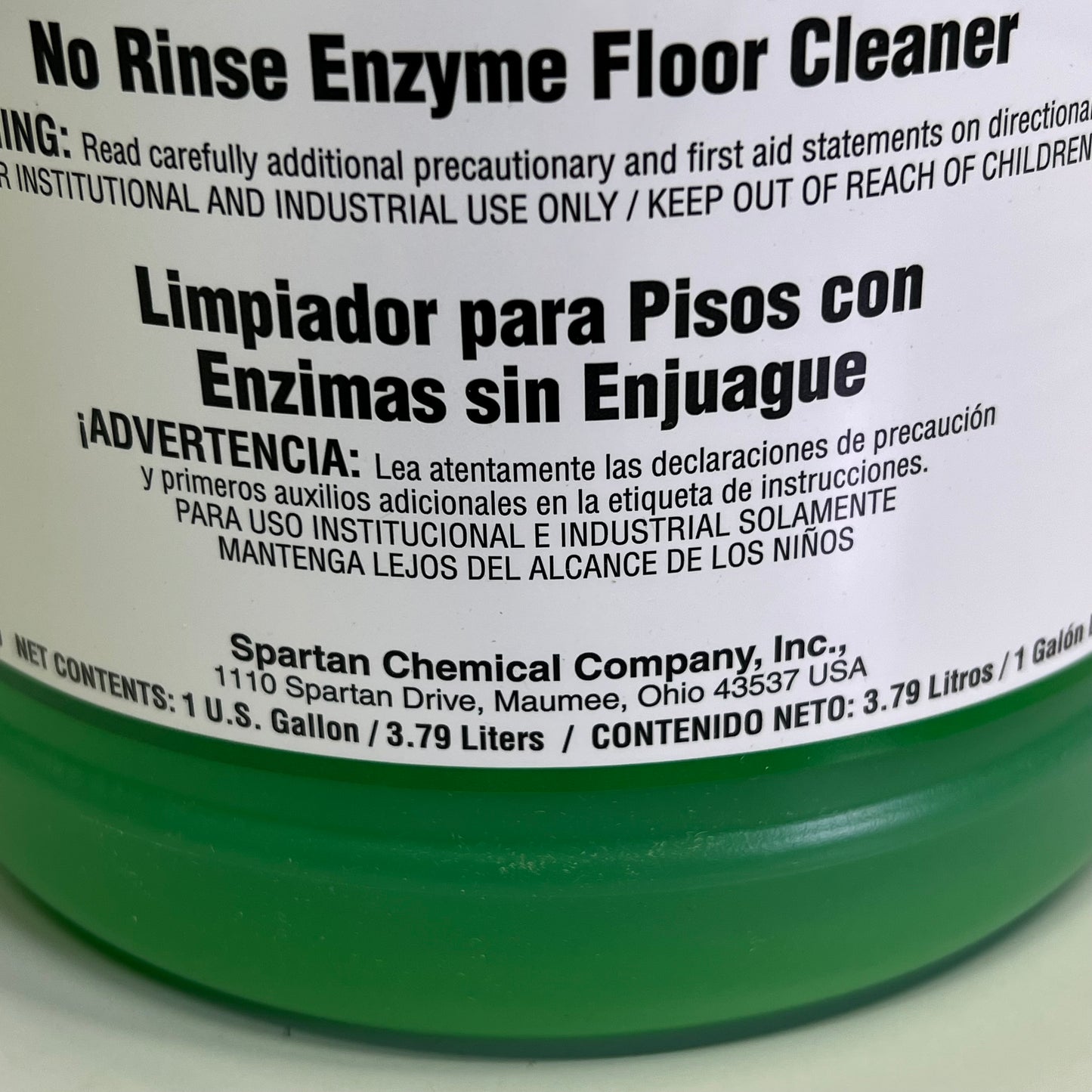 SPARTAN Sparclean Sure Step No Rinse Enzyme Floor Cleaner 1 Gal Green 59