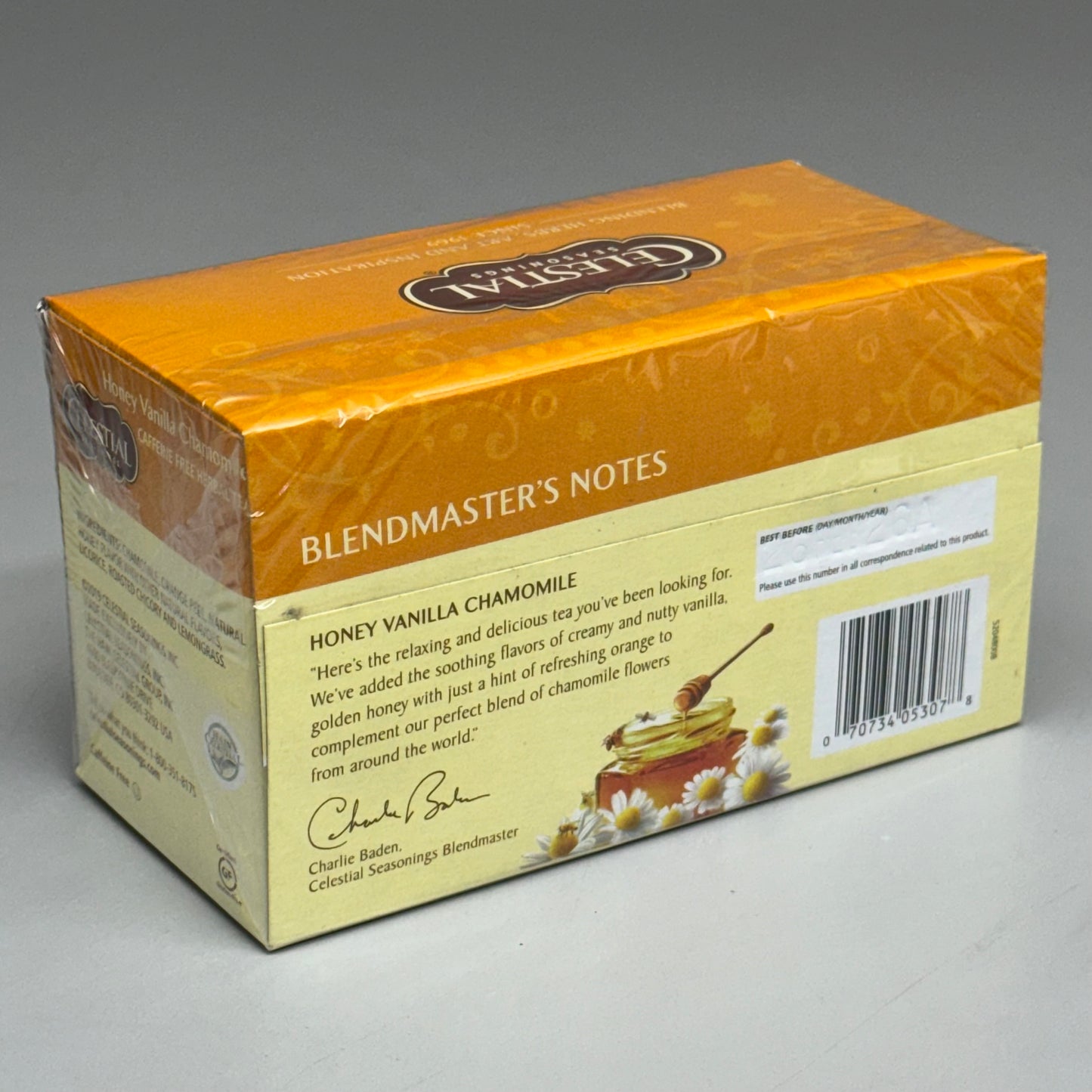 CELESTIAL SEASONINGS (6 PACK) Honey Vanilla Chamomile Herbal Tea 02/26 (New)