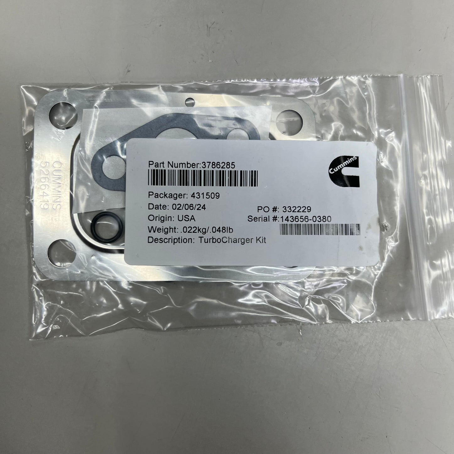 MOPAR Turbocharger 6.7L Diesel Sz 12” x 9.5” Silver R8321378AA