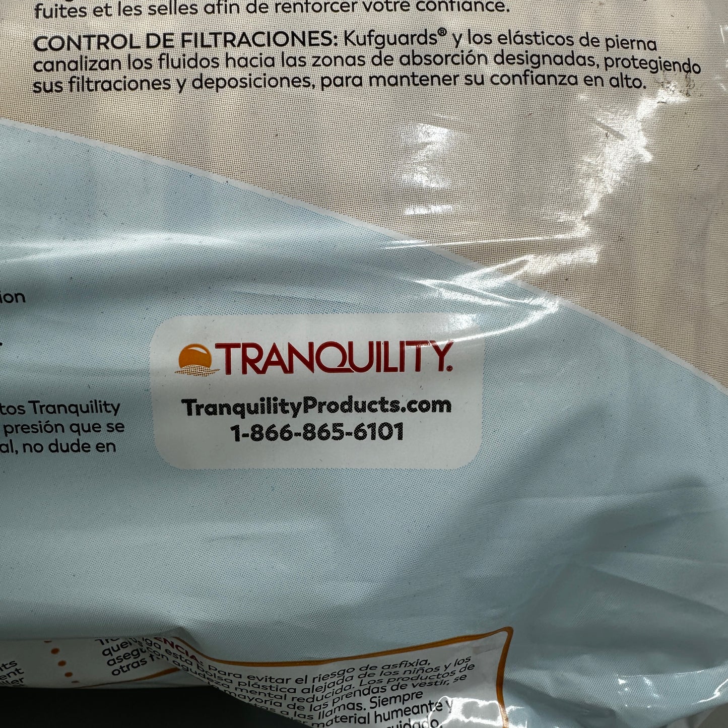 TRANQUILITY Premium Overnight Adult Underwear Diaper (18 Count) Size Medium