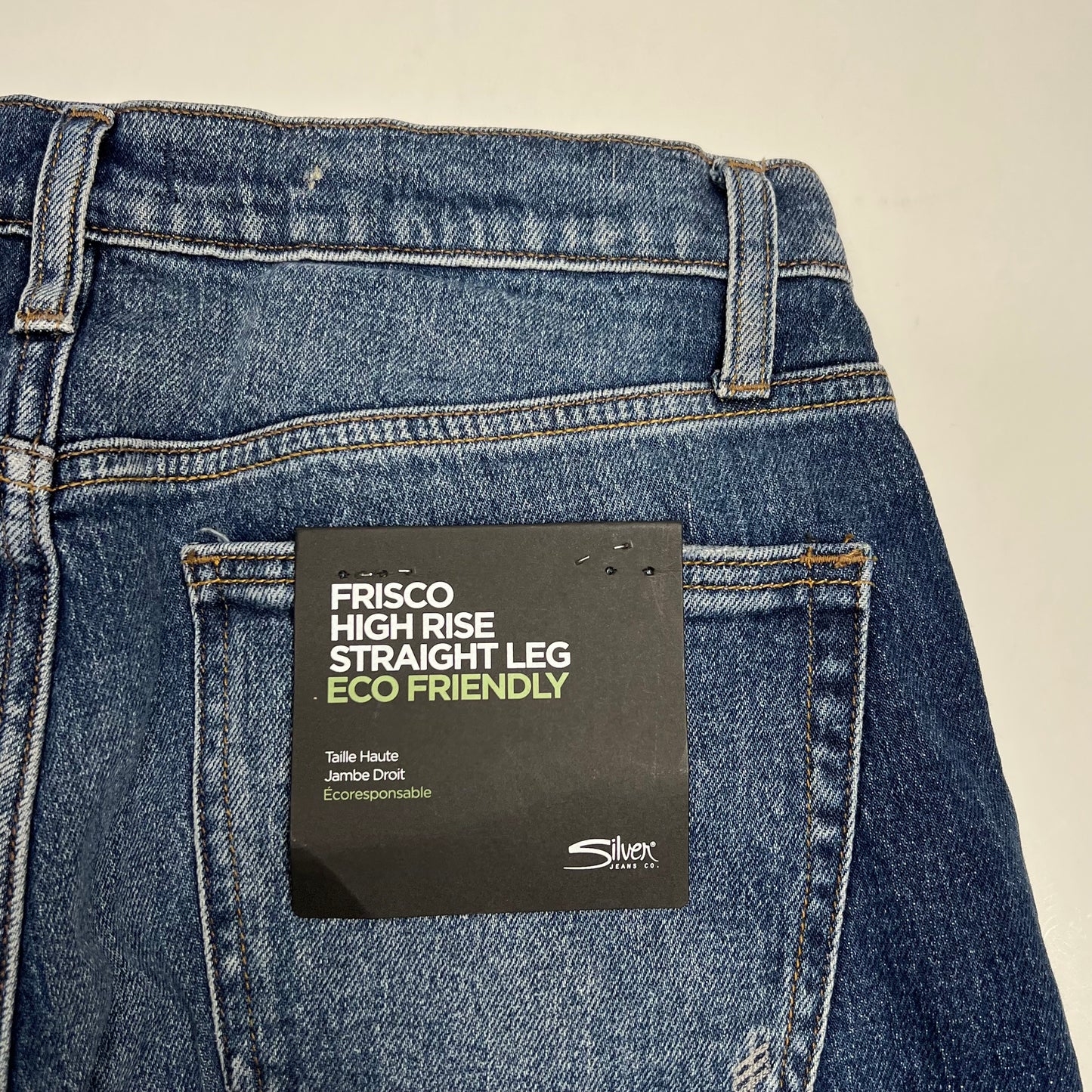 SILVER JEANS CO Frisco High Rise Straight Leg Jeans Women's Size 28/28 Indigo