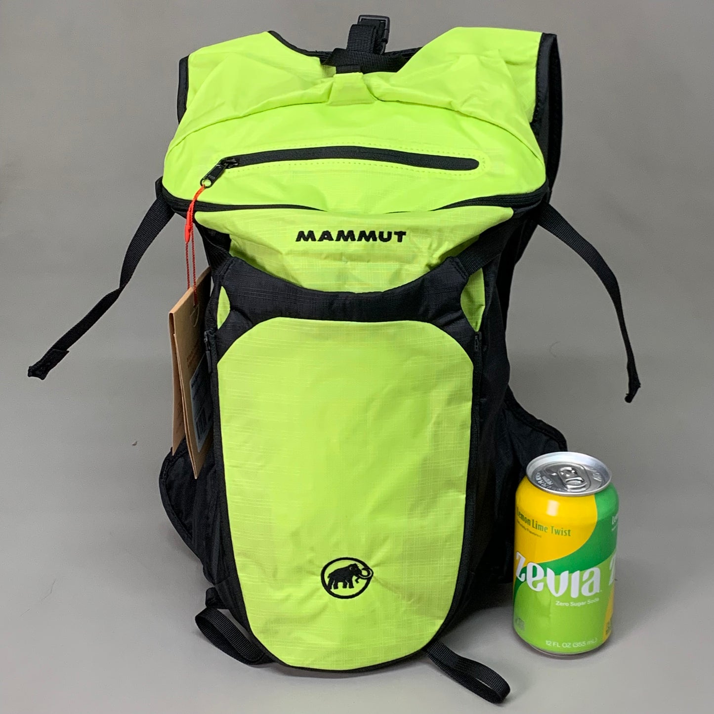 MAMMUT Neon Speed 15 Liter Backpack Small Slim High-Lime Black MAM01BW