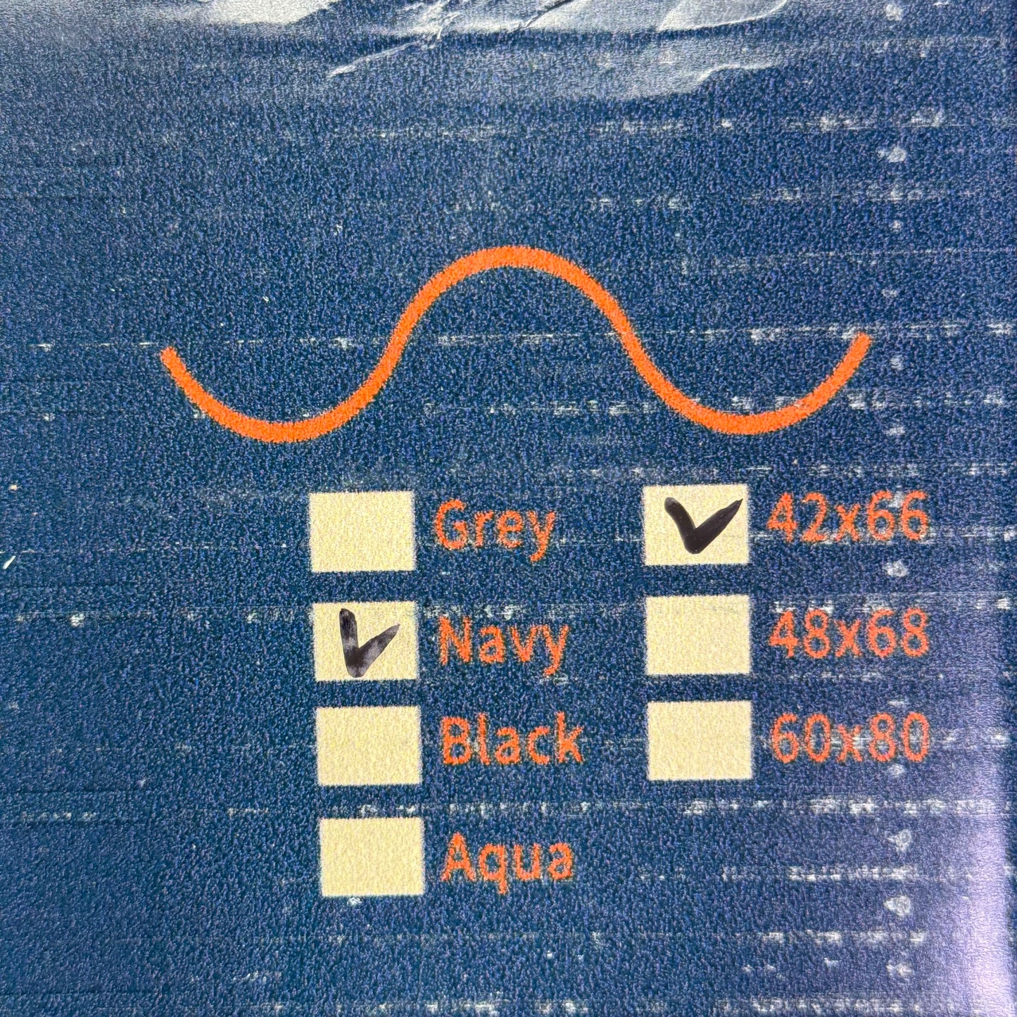 THERA Weighted Blanket Sz 42" x 66", Calming Navy BL613K