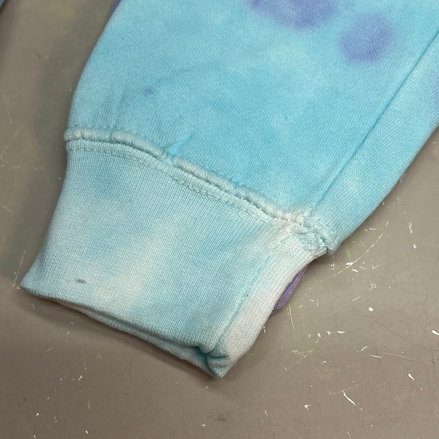 COLORTONE Sweat Shirt Crop Top Tie Dye Hoodie Women's Sz M Cotton Candy 8333