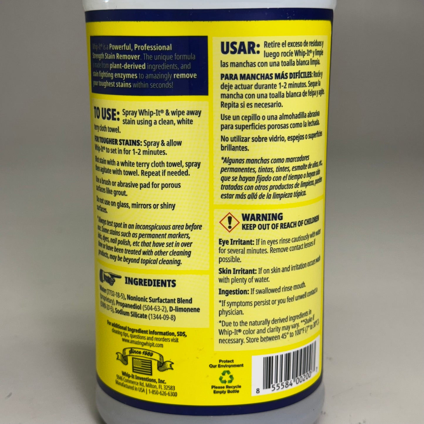 WHIP-IT (2 PACK) Stain Remover & Cleaner 32 fl oz